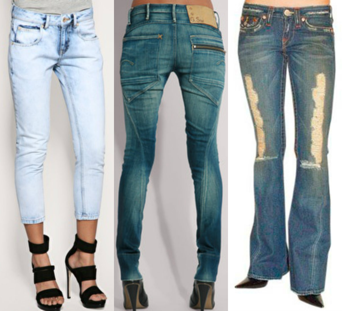 Типы джинс женских
