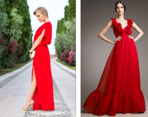 Червона сукня з чим носити, аксесуари, туфлі, фото зірок