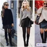 Dlaczego warto nosić czarny szalowy sweter - 62 modne stylizacje